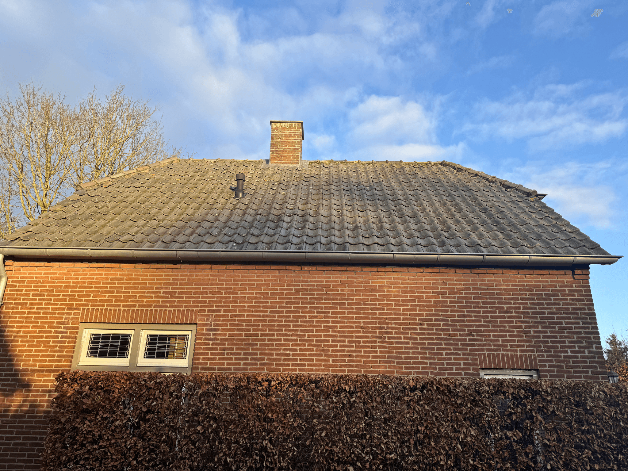 Oude dakpannen en slijtage in Nederhemert